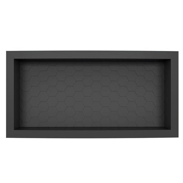 Imagem de Nicho Para Banheiro 60x27x9.5 Termoplástico Cozimax Preto