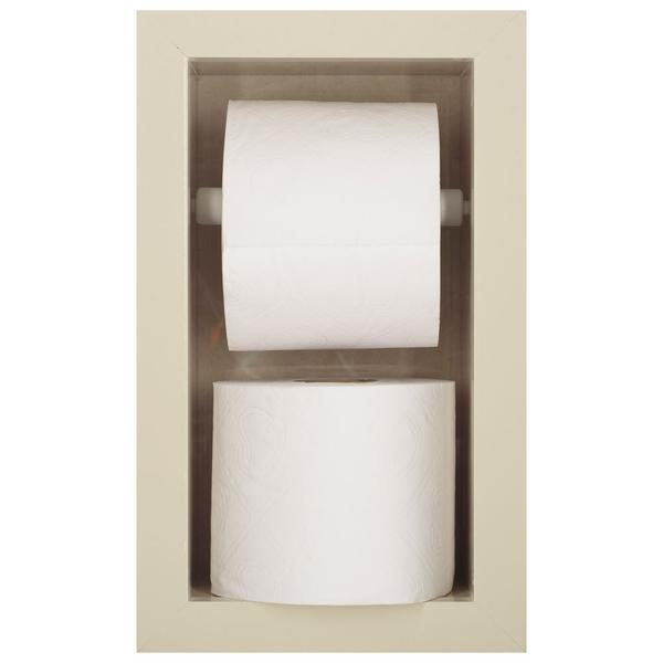 Nicho Para Banheiro Em Porcelanato E Porta Papel Higiênico Duplo - Kit com 2 peças (Bege 50) - Incompany Imagem de Nicho Para Banheiro Em Porcelanato E Porta Papel Higiênico Duplo - Kit com 2 peças (Bege 50)
