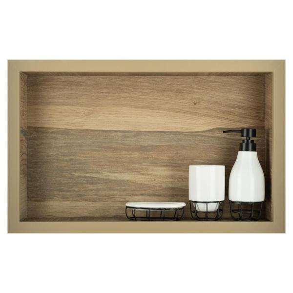 Nicho para Banheiro em Porcelanato Polido 51cmx31cmx11cm - Incompany Home Imagem de Nicho para Banheiro em Porcelanato Polido 51cmx31cmx11cm