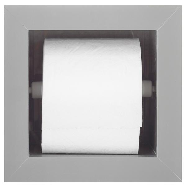Nicho Para Banheiro Em Porcelanato Polido Porta Shampoo Sabonete e Porta Papel Higiênico (Cinza 40) - Incompany Imagem de Nicho Para Banheiro Em Porcelanato Polido Porta Shampoo Sabonete e Porta Papel Higiênico (Cinza 40)