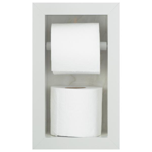 Nicho Para Banheiro Em Porcelanato Polido Porta Shampoo Sabonete e Porta Papel Higiênico (Gabana 40) - Incompany Imagem de Nicho Para Banheiro Em Porcelanato Polido Porta Shampoo Sabonete e Porta Papel Higiênico (Gabana 40)