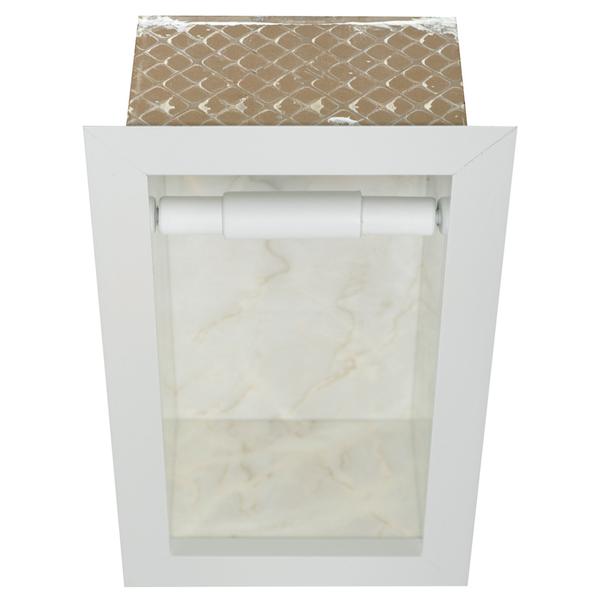 Nicho Para Banheiro Em Porcelanato Polido Porta Shampoo Sabonete e Porta Papel Higiênico (Gabana 40) - Incompany Imagem de Nicho Para Banheiro Em Porcelanato Polido Porta Shampoo Sabonete e Porta Papel Higiênico (Gabana 40)
