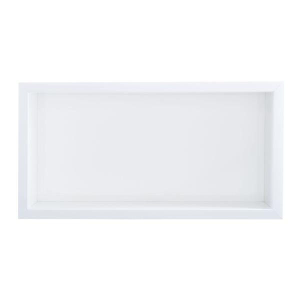 Nicho Para Banheiro Em Porcelanato Polido Porta Shampoo Sabonete Organizador - Branco 60 - Incompany Imagem de Nicho Para Banheiro Em Porcelanato Polido Porta Shampoo Sabonete Organizador - Branco 60