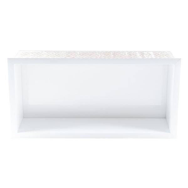 Nicho Para Banheiro Em Porcelanato Polido Porta Shampoo Sabonete Organizador - Branco 60 - Incompany Imagem de Nicho Para Banheiro Em Porcelanato Polido Porta Shampoo Sabonete Organizador - Branco 60