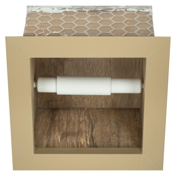 Nicho Para Banheiro Em Porcelanato Porta Shampoo Sabonete e Porta Papel Higiênico (Mad. 50) - Incompany Imagem de Nicho Para Banheiro Em Porcelanato Porta Shampoo Sabonete e Porta Papel Higiênico (Mad. 50)