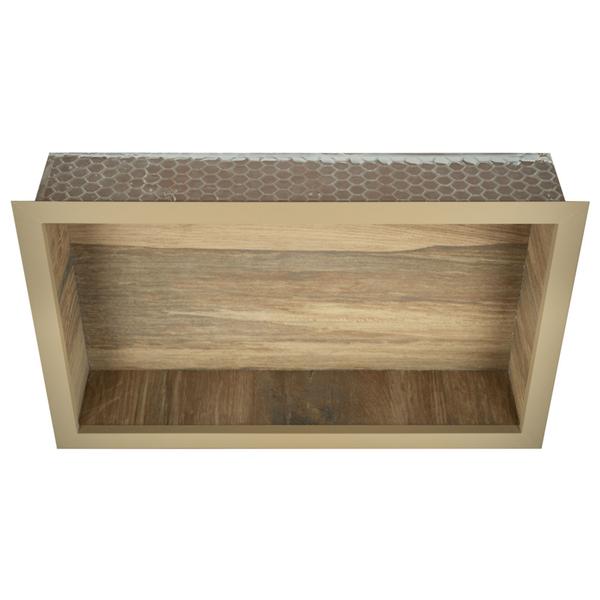Nicho Para Banheiro Em Porcelanato Porta Shampoo Sabonete e Porta Papel Higiênico (Mad. 50) - Incompany Imagem de Nicho Para Banheiro Em Porcelanato Porta Shampoo Sabonete e Porta Papel Higiênico (Mad. 50)
