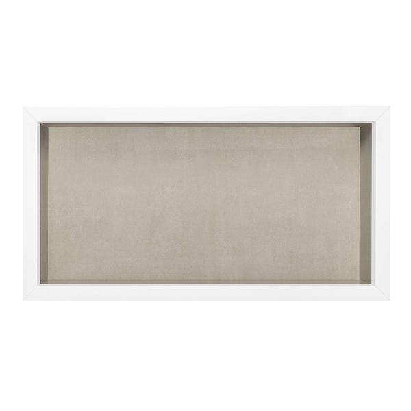 Nicho Porcelanato Para Banheiro 30x60x11 borda de alumínio - Belo Nicho Imagem de Nicho Porcelanato Para Banheiro 30x60x11 borda de alumínio