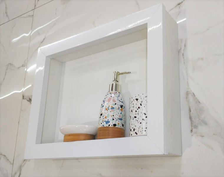 Nicho Porcelanato Sobrepor Baneheiro 55x37x9 - Belo Nicho Imagem de Nicho Porcelanato Sobrepor Baneheiro 55x37x9
