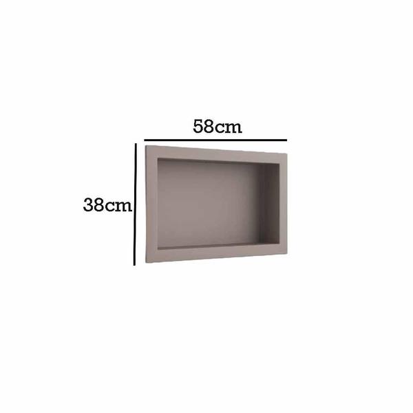 Nicho São João Sintético Taupe 50X30X10 - SAO JOAO Imagem de Nicho São João Sintético Taupe 50X30X10