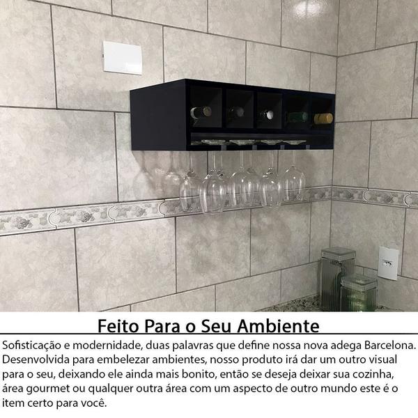 Nicho Suporte Garrafeiro Adega Garrafa Vinho E Taças De Parede Em MDF - Genus Móveis Imagem de Nicho Suporte Garrafeiro Adega Garrafa Vinho E Taças De Parede Em MDF