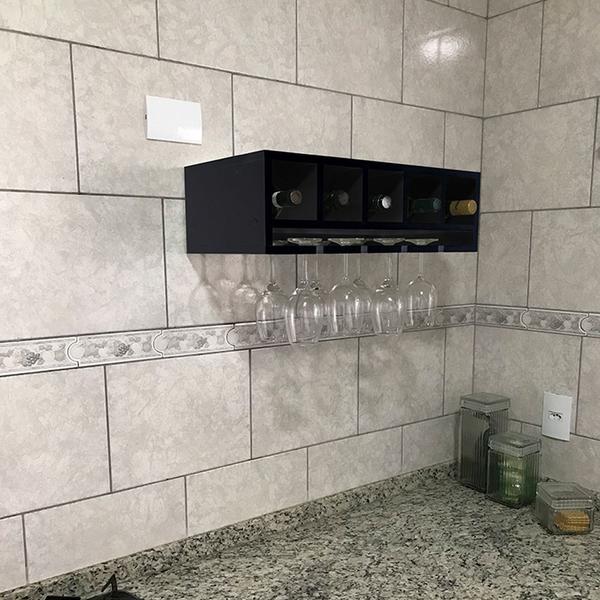 Nicho Suporte Garrafeiro Adega Garrafa Vinho E Taças De Parede Em MDF - Genus Móveis Imagem de Nicho Suporte Garrafeiro Adega Garrafa Vinho E Taças De Parede Em MDF