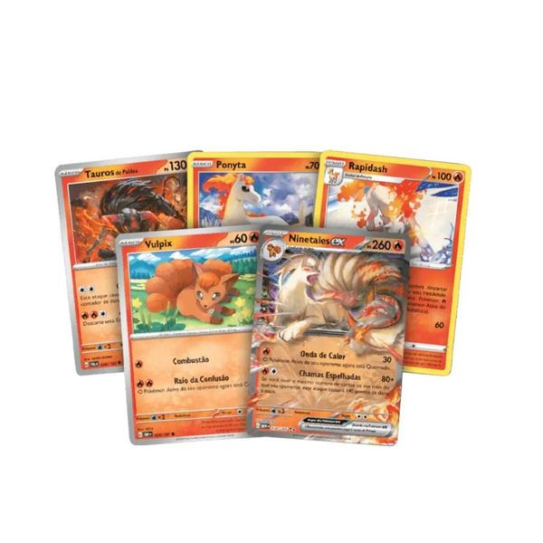 Imagem de Ninetales Ex Baralho Batalha Deluxe Pokemon - Copag 33948