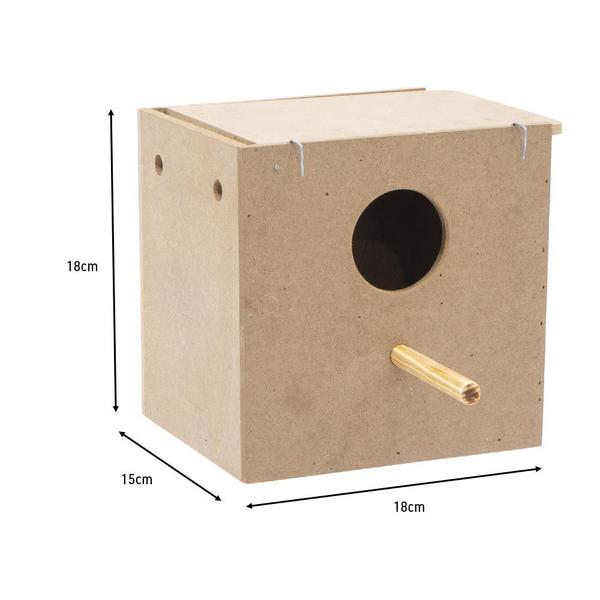 Ninho em MDF para Criar Criação de Pássaro Preto Calafate Tiziu Caixa Reproduzir Pássaros e Aves - Horizonte Pet Store Imagem de Ninho em MDF para Criar Criação de Pássaro Preto Calafate Tiziu Caixa Reproduzir Pássaros e Aves