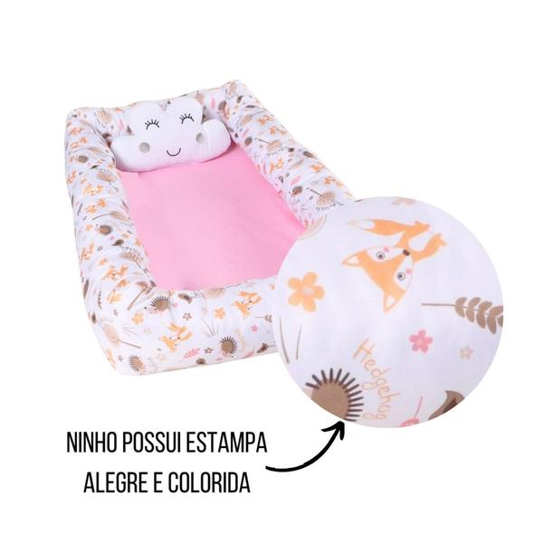Ninho Redutor de Berço Para Bebê Quadrado Sublimado Menina Menino - Maria's Baby Imagem de Ninho Redutor de Berço Para Bebê Quadrado Sublimado Menina Menino