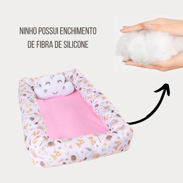 Ninho Redutor de Berço Para Bebê Quadrado Sublimado Menina Menino - Maria's Baby Imagem de Ninho Redutor de Berço Para Bebê Quadrado Sublimado Menina Menino