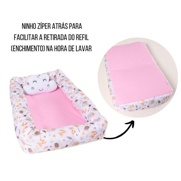 Ninho Redutor de Berço Para Bebê Quadrado Sublimado Menina Menino - Maria's Baby Imagem de Ninho Redutor de Berço Para Bebê Quadrado Sublimado Menina Menino
