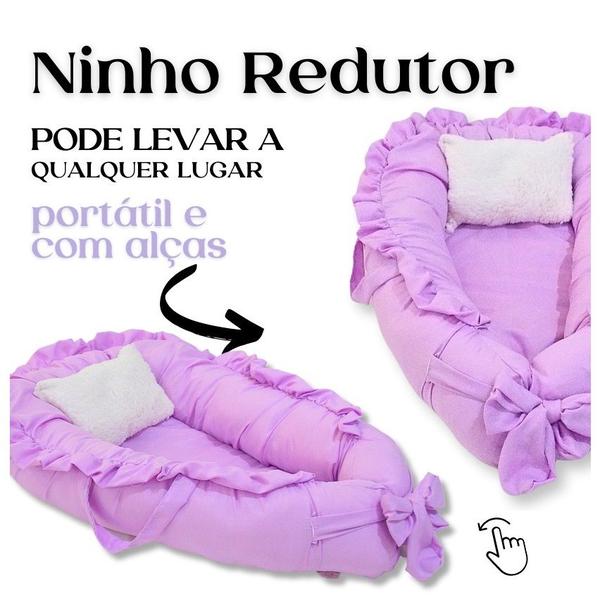 Imagem de Ninho Redutor de Berço Recém Nascido Menino Menina