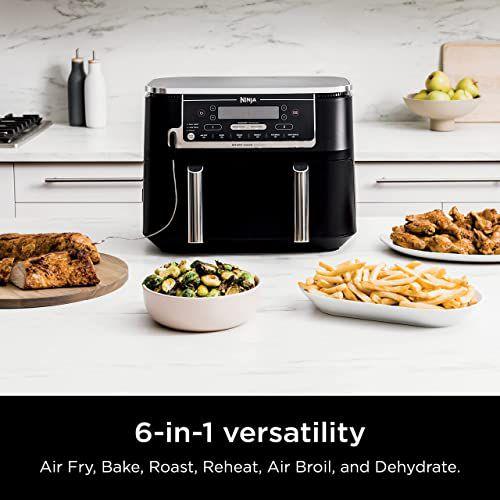 Imagem de Ninja DZ550 Foodi 10 Quart 6-em-1 DualZone Air Fryer, Cinza