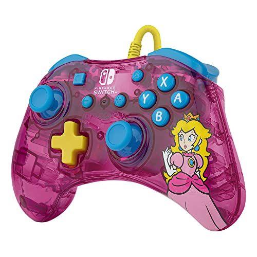 Imagem de Nintendo Switch Controller com Design Ergonômico - Rock Candy por PDP - Bubblegum Princess Peach