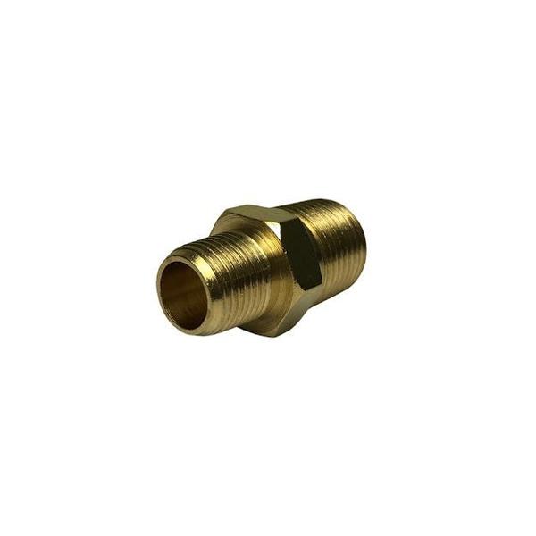 Imagem de Niple Galvanizado Duplo Adaptador Conexão Aço 1/2 x 1/8 Npt