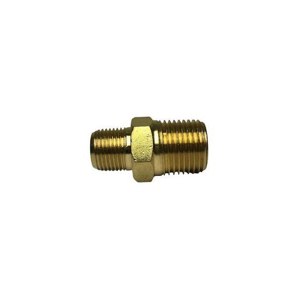 Imagem de Niple Latão Duplo Adaptador Conexão Metal 1/2 x 1/8 Npt