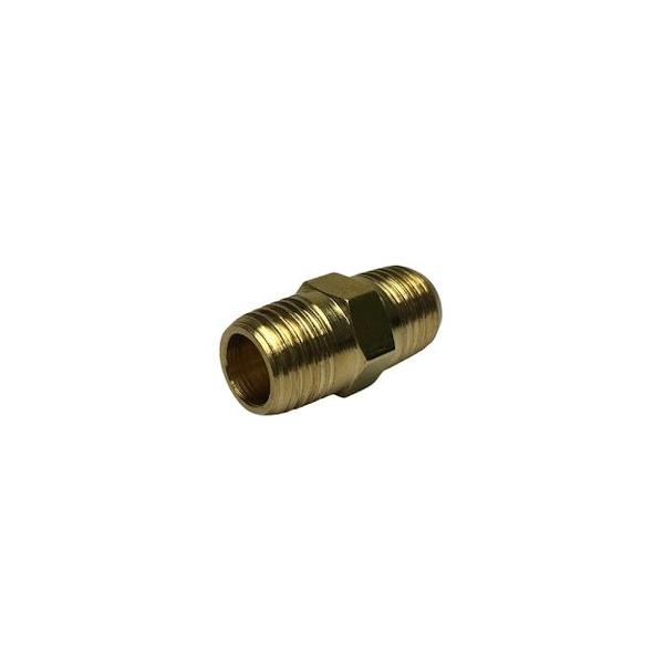 Imagem de Niple Latão Duplo Adaptador Conexão Metal 1/8 x 1/8 Npt