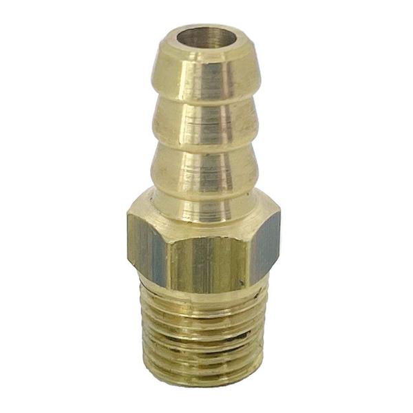 Imagem de Niple para Mangueira Latão 1/4" NPT Macho x 3/8" BM