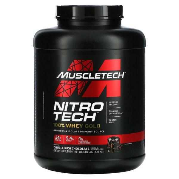 Nitro Tech 100% Whey Gold Protein Muscletech 2,28kg Imagem de Nitro Tech 100% Whey Gold Protein Muscletech 2,28kg