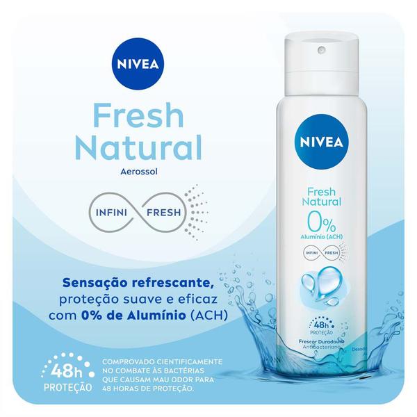 Imagem de Nivea Desodorante Aerossol Fresh Natural