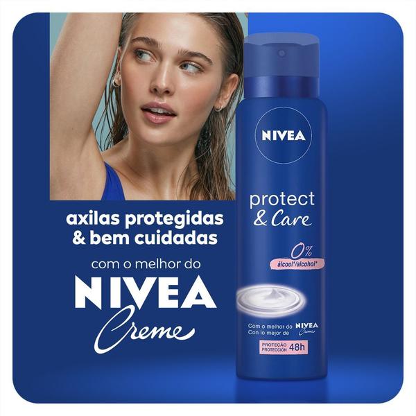 Imagem de Nivea Desodorante Antitranspirante Aerosol Protect & Care Fem Promo 200Ml - 3 Unidades