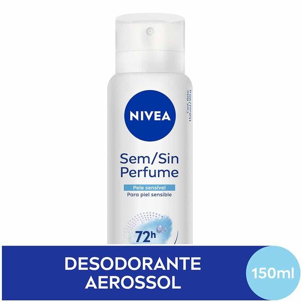 Imagem de NIVEA Desodorante Antitranspirante Aerossol Sem Perfume Pele Sensível