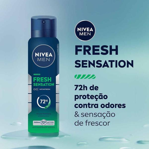 Imagem de Nivea Men Desodorante Antitranspirante Aerossol Fresh Sensation