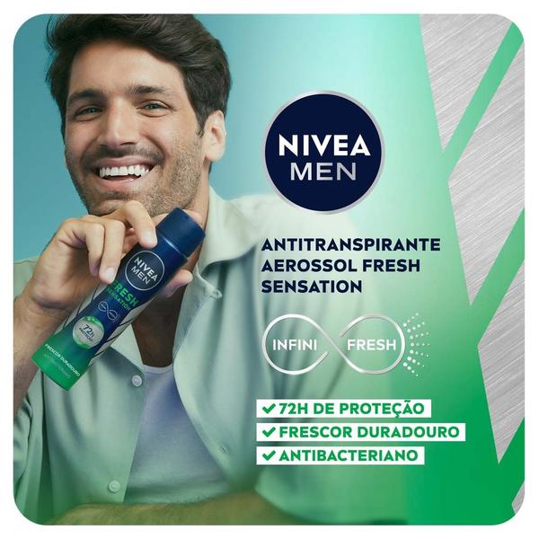 Imagem de Nivea Men Desodorante Antitranspirante Aerossol Fresh Sensation