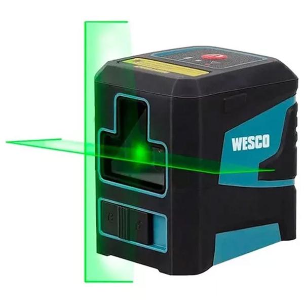 Imagem de Nível a Laser 2 Linhas Verdes Cruzadas com Suporte Magnético e Bolsa Ws8915k Wesco