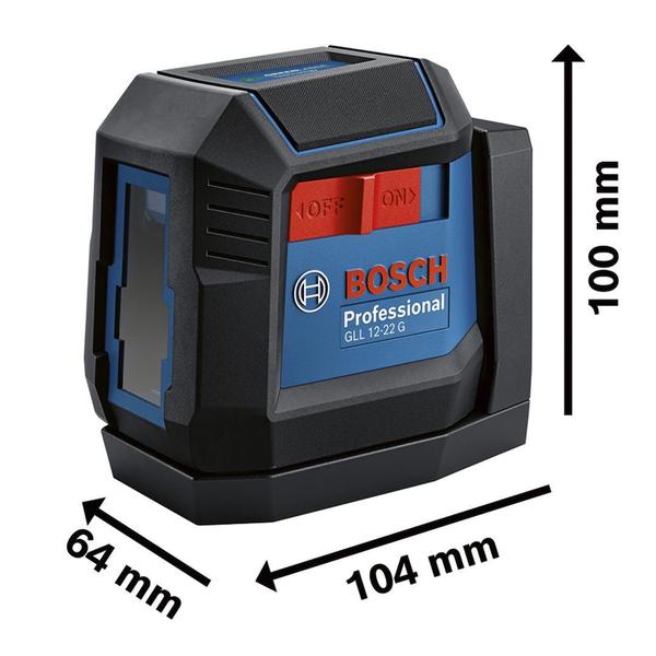 Imagem de Nível A Laser 2 Linhas Verdes Gll12-22G Bosch Profiss 12M