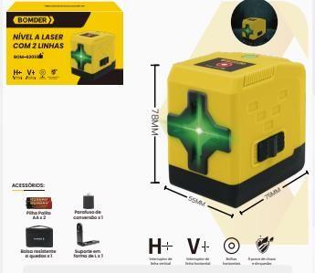 Imagem de Nivel a laser com 2 linhas - bom 6209