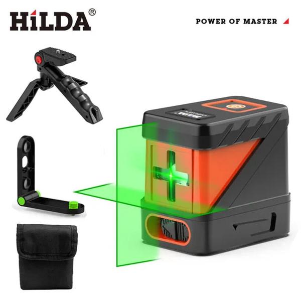 Imagem de Nível A Laser Hilda Auto Nivelamento 2 linha Verdes Horizontal e Vertical/2