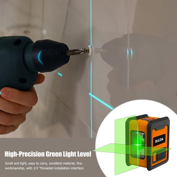 Nível A Laser Verde 2 Linhas Com Função De Alarme Kkmoon - J-One Imagem de Nível A Laser Verde 2 Linhas Com Função De Alarme Kkmoon