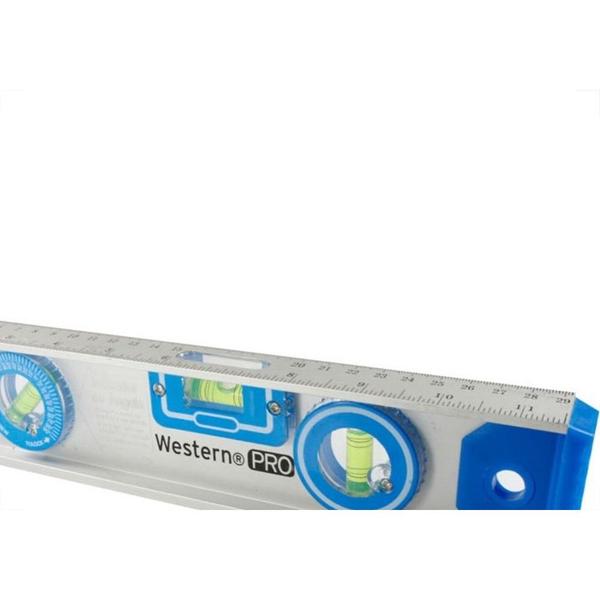 Imagem de Nivel De Aluminio Western 3 Bolhas 12'' 30Cm Hl50