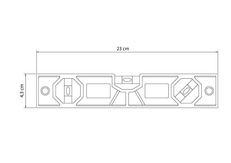 Imagem de Nivel de plastico 230mm tramontina