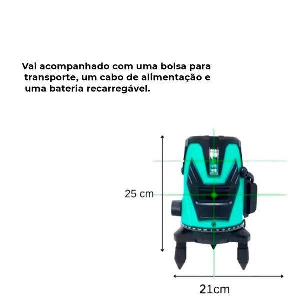 Imagem de Nível Laser 2 Linhas 40m Multiuso Profissional