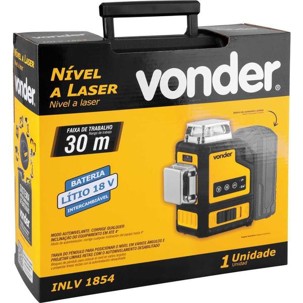 Imagem de Nível Laser 30M 360G 18V Sem bateria INLV1854 Vonder