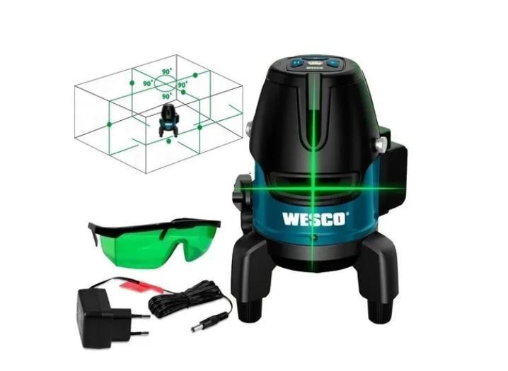 Imagem de Nível Laser 5 Linhas Verde 360 Ws8911k Wesco + Maleta