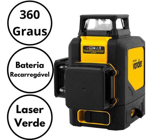 Imagem de Nível Laser Bateria Recarregável 360 graus 30 metros NLR030 Vonder