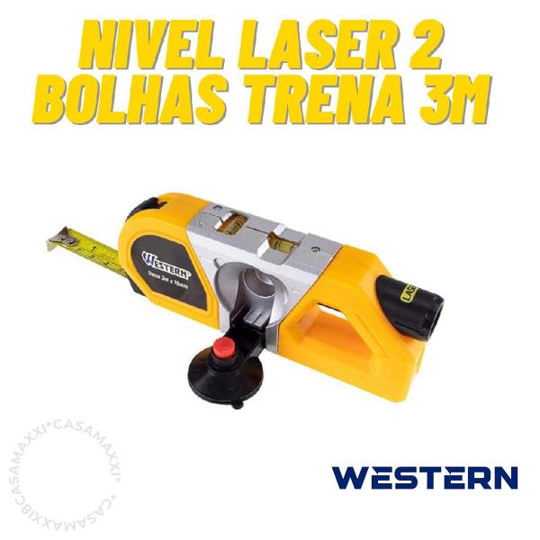 Imagem de Nível Laser Com 2 Bolhas E Alcance De 3 Metros