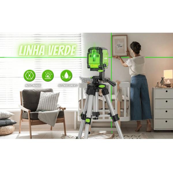 Imagem de Nível Laser Huepar Verde 30m Profissional Com Tripé 