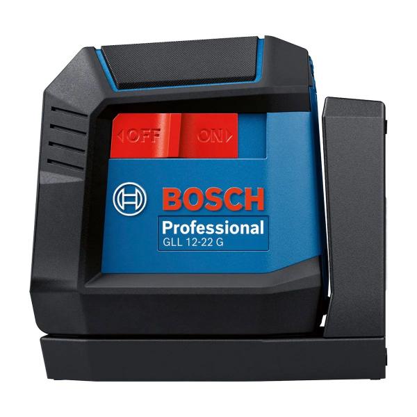 Imagem de Nível Laser Profissional de Linhas Verdes Cruzadas Bosch GLL 12-22 G LI c/ Bateria e Bolsa 12 Metros 0 601 065 321