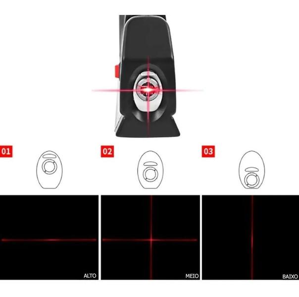 Imagem de Nível Laser Profissional Trena Estágios Nivelador Level Pro3