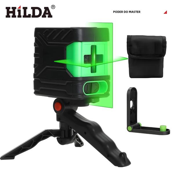 Imagem de Nível Laser Verde HILDA - Autonivelante com 2 Linhas (Horizontal e Vertical)