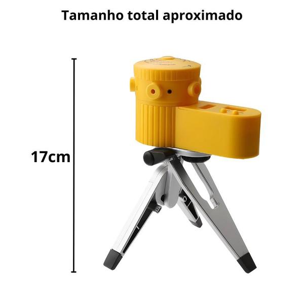 Imagem de Nível Nivelador Laser Giratório Nivelador Profissional Vertical Horizontal Com Tripé